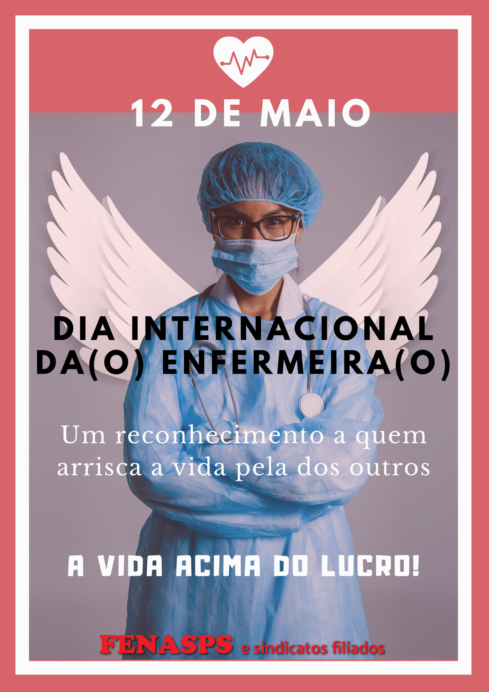 internacional enfermeiras dia em pode 12 ilustração para